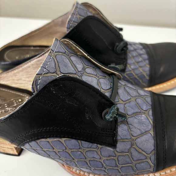 *Gifted* Freebird Leather Steven Malena Heeled Mule Clog Shoes Women’s Size 8 - Picture 5 of 10